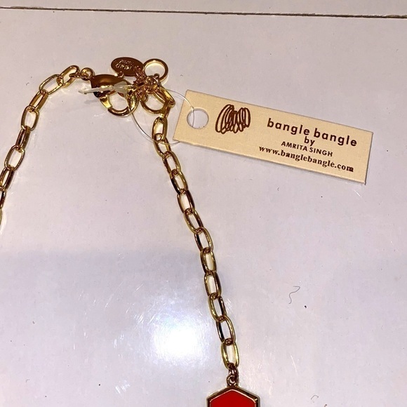 Amrita Singh Fushia Noah’s ark statement necklace. NWT. - Picture 9 of 9